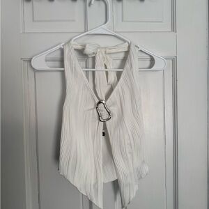 PacSun White Halter Top